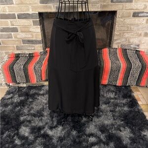 SHEIN Curve Elegant Black Women's Midi Skirt